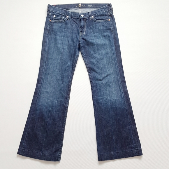 7 For All Mankind Denim - 7FAM Dojo Denim Medium Dark Wash 29